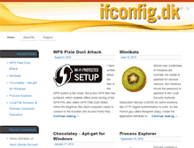 Tablet Screenshot of ifconfig.dk